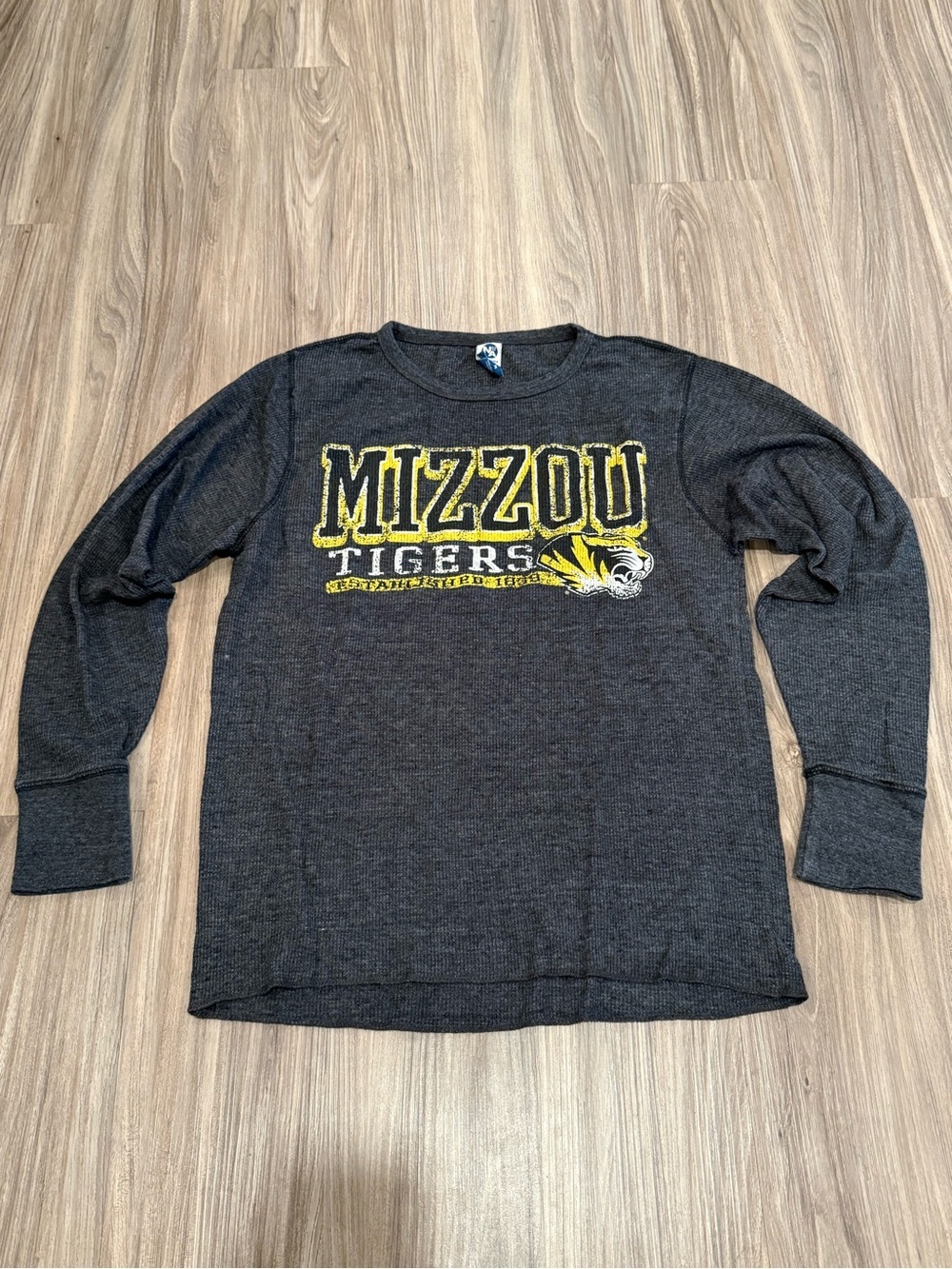 Mizzou Tigers Women's Long Sleeve Tee - Charcoal